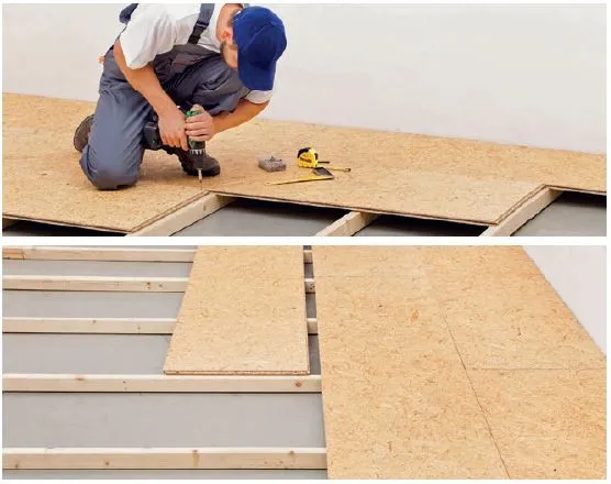 Płyta OSB pióro-wpust montaż