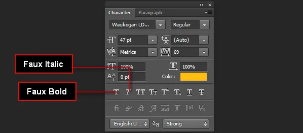 Photoshop font rendering issues