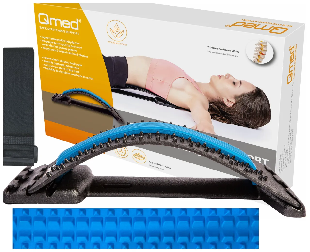 różne typy przyrządów do rozciągania pleców