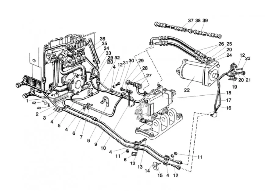 MTZ 82 lokalizacja filtra hydrauliki schemat