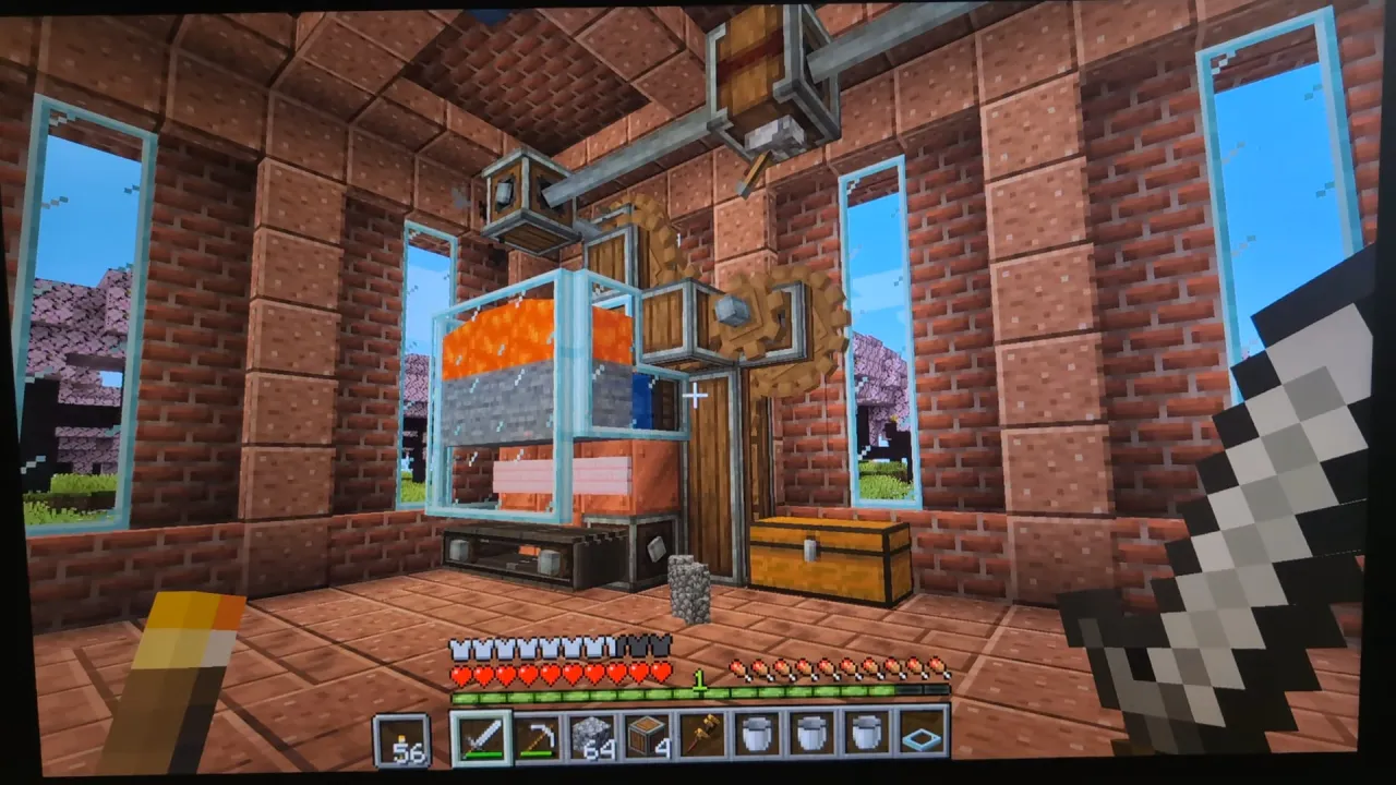 Minecraft wydajna farma lawy wiele moduł&oacute;w