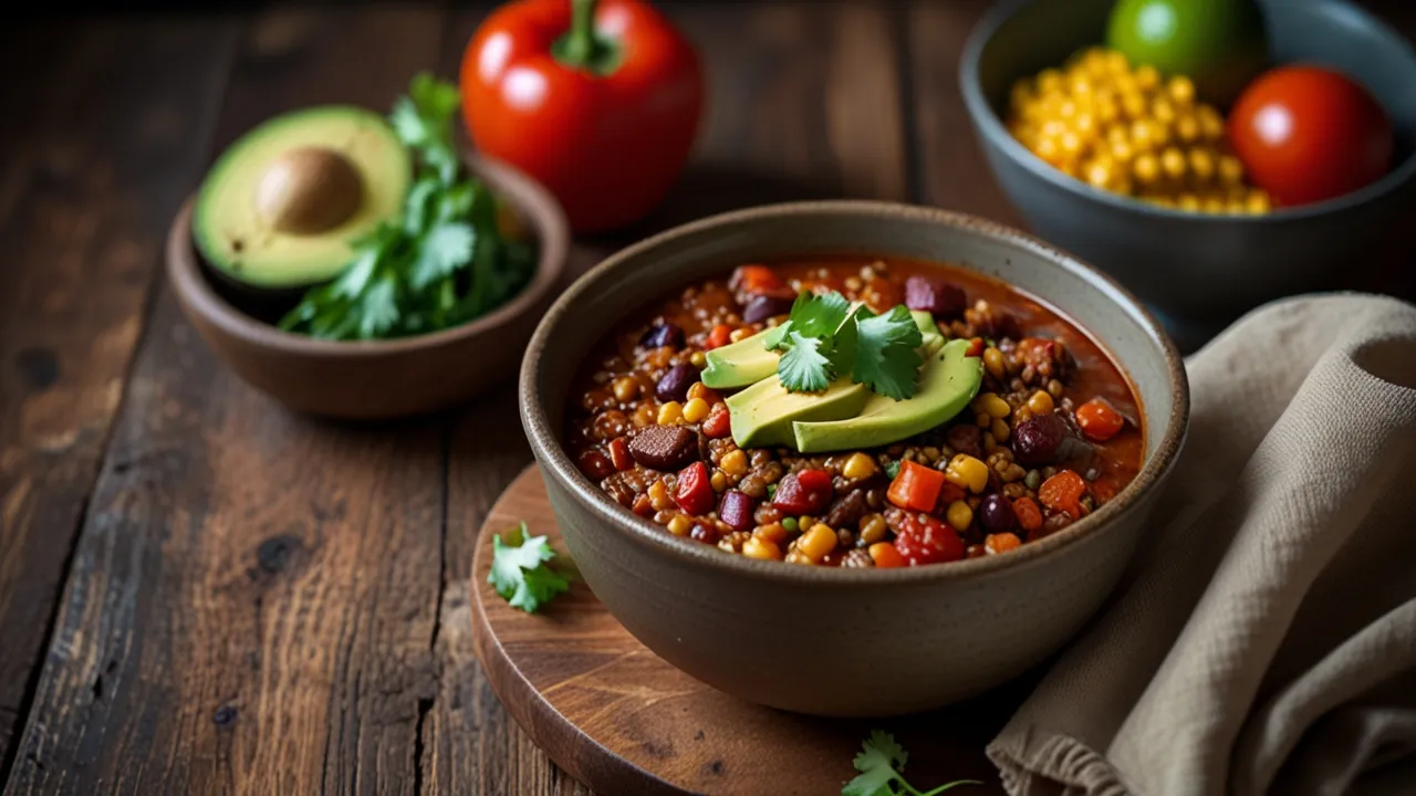 Zdjęcie Chili con carne z soczewicą: Wegańska wersja klasycznego dania