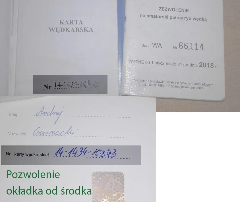 karta wędkarska gdzie numer