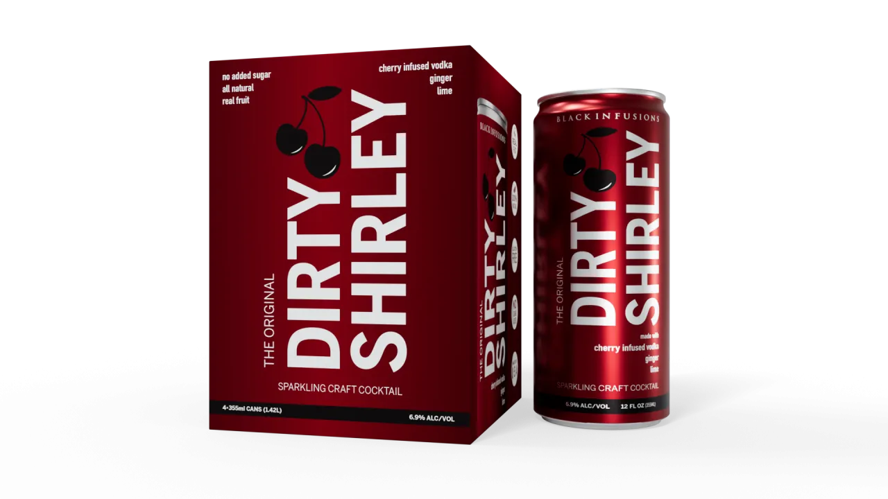 Dirty Shirley drink i Shirley Temple Black