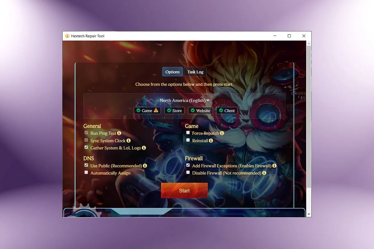 Hextech Repair Tool screenshot