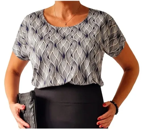 wyszczuplające wzory bluzek
