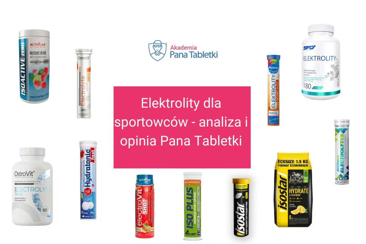 r&oacute;żne formy elektrolit&oacute;w dla sportowc&oacute;w