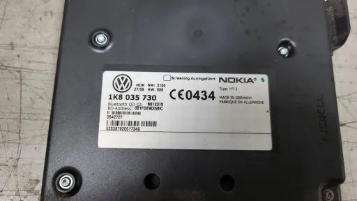 Moduły bluetooth VAG numery katalogowe