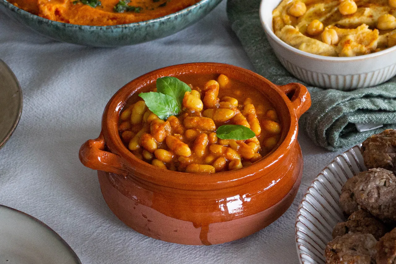 Salade Loubia variations thon légumes olives