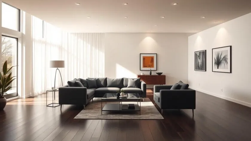 salon z ciemną podłogą inspiracje style wnętrz