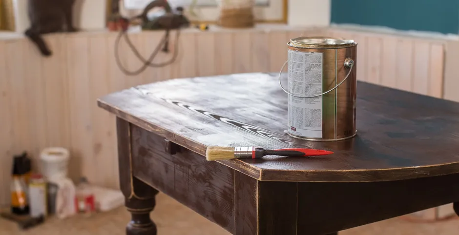 oklejanie stołu krok po kroku