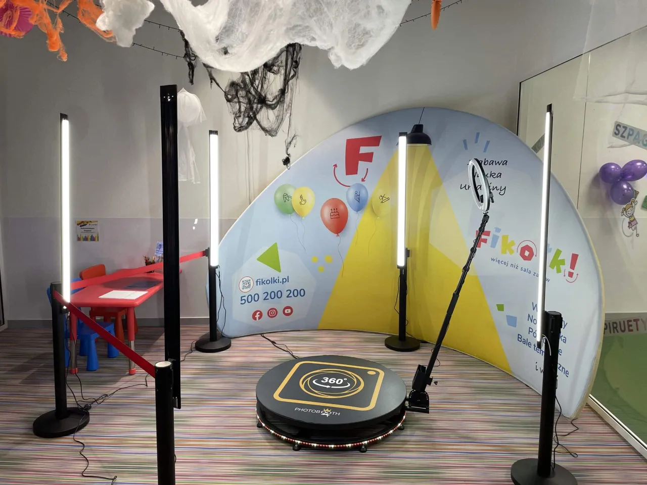 komponenty fotobudki 360 DIY