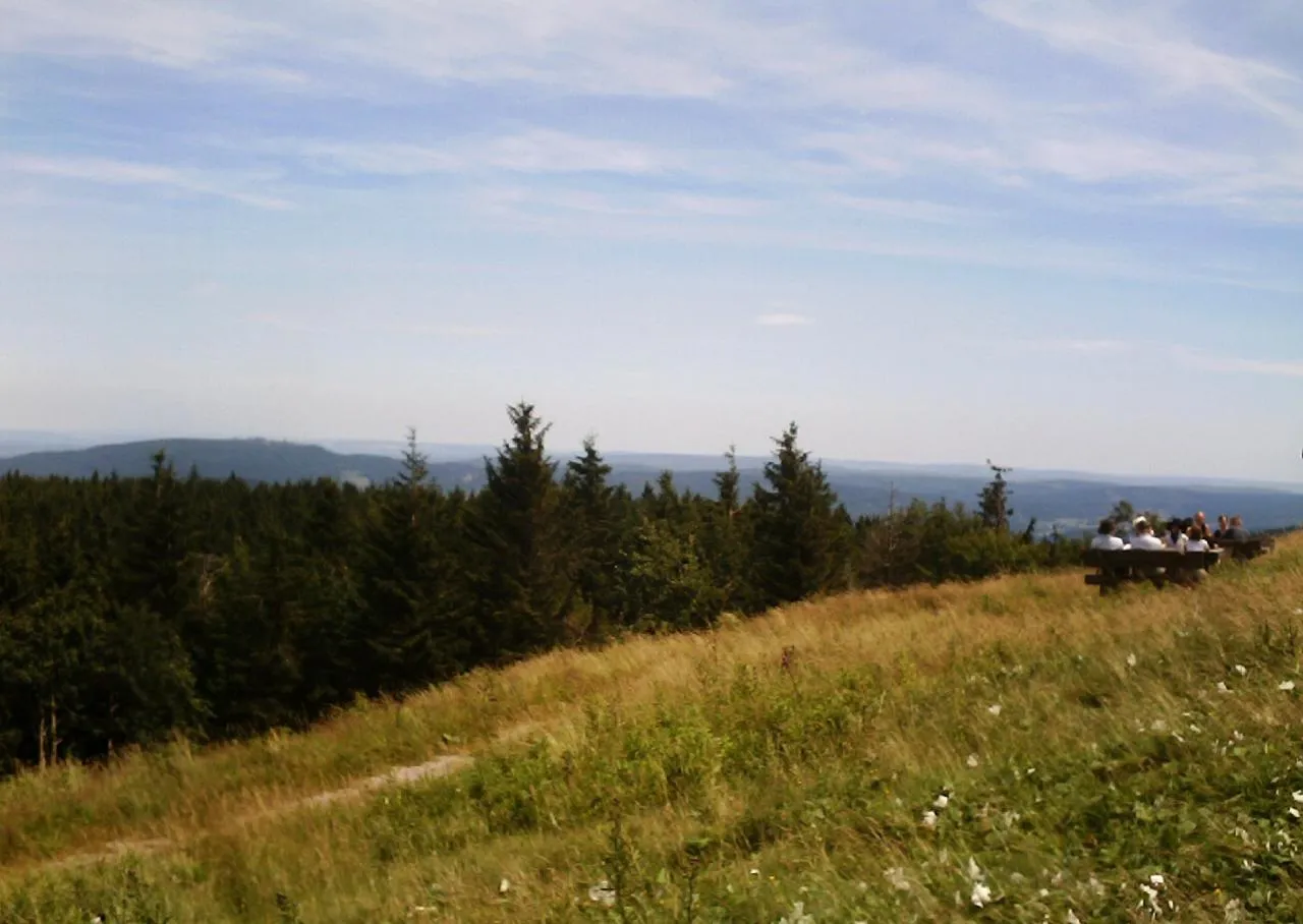 Panoramablick Th&uuml;ringer Wald vom Gro&szlig;en Beerberg