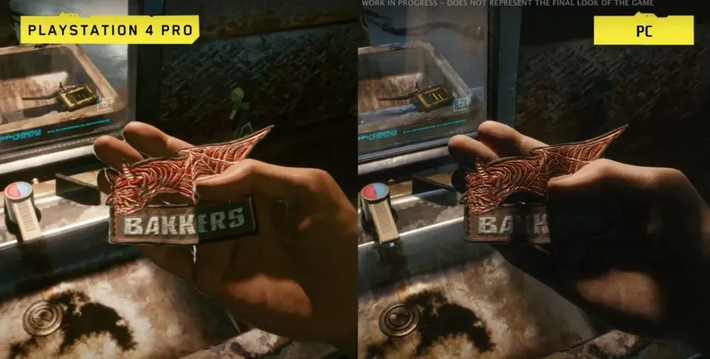 Cyberpunk 2077 porównanie grafiki PC vs PS4