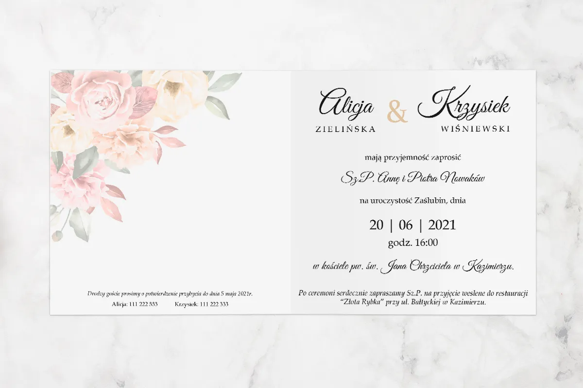 para młoda planuje wesele zaproszenia