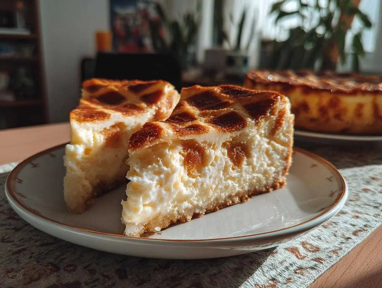 sernik z mąką ziemniaczaną, aksamitna konsystencja, domowy sernik