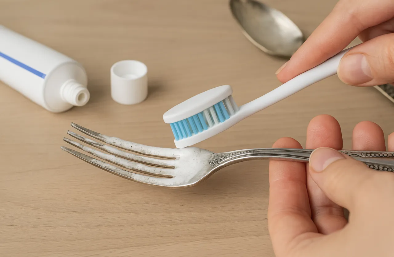 Polerowanie srebra pastą z sody