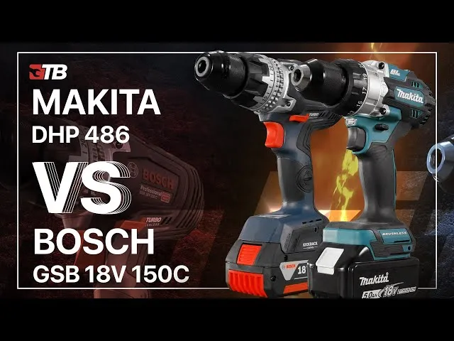 Wiertarko-wkrętarka Makita DHP486 vs Bosch GSB 18V-150 C