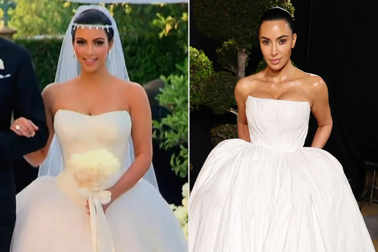 Kim Kardashian Kris Humphries wedding Vera Wang dresses
