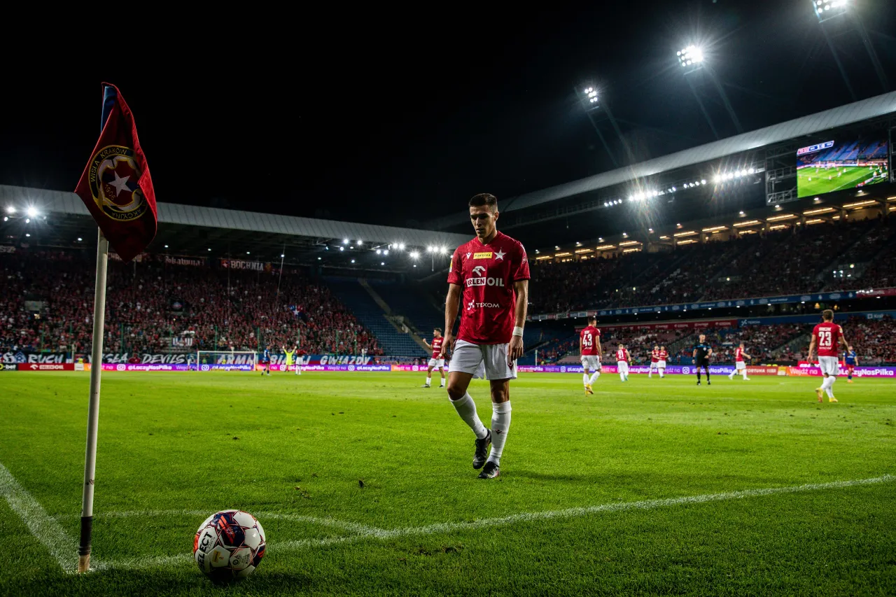 Piłkarze Fortuna 1 Ligi na boisku