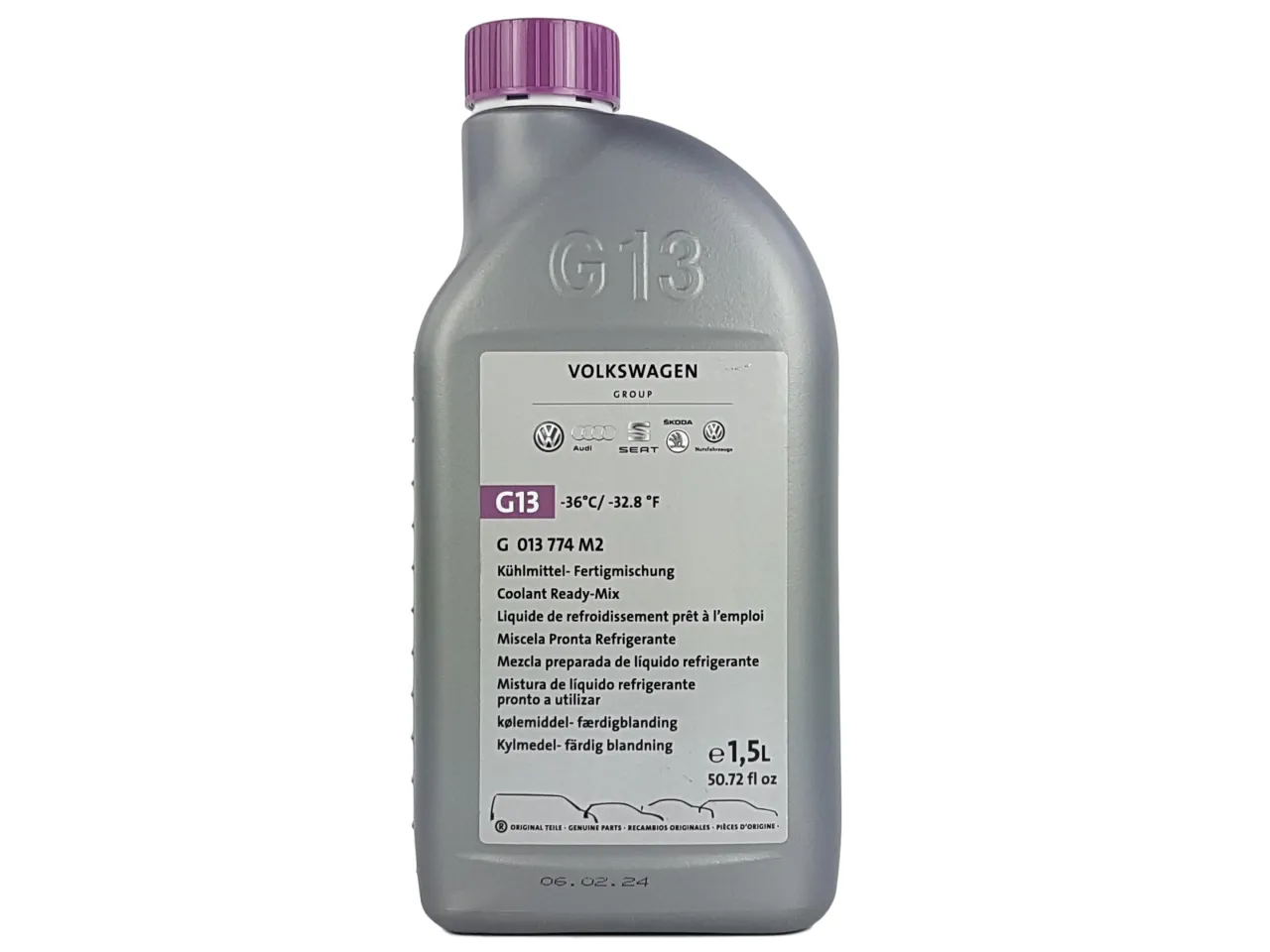 Płyn chłodniczy G13 opakowanie norma VW TL 774 J