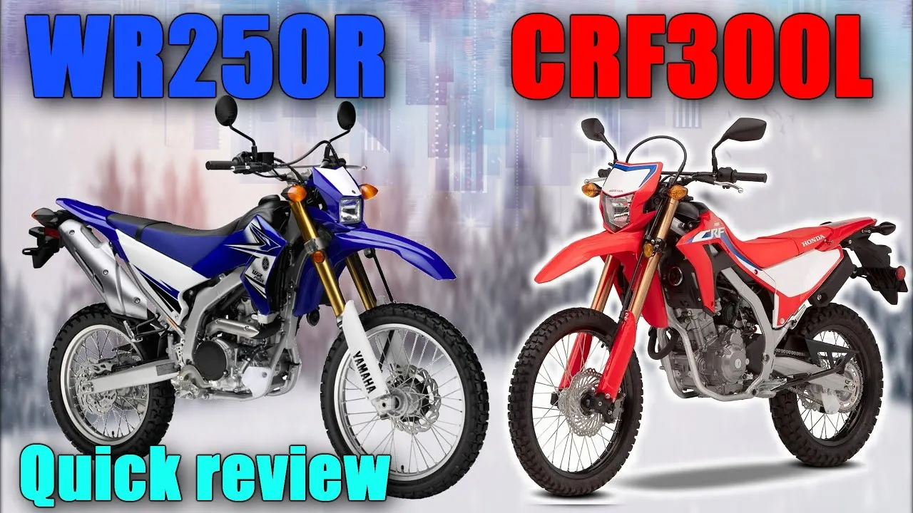 Honda CRF300L Yamaha WR250R por&oacute;wnanie