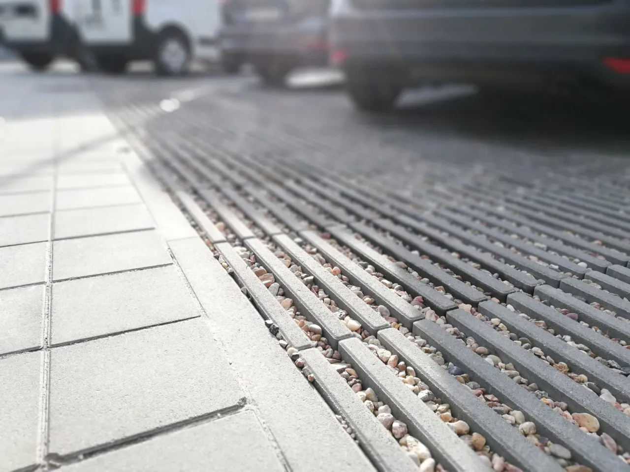 planowanie podjazdu z kostki zakręty