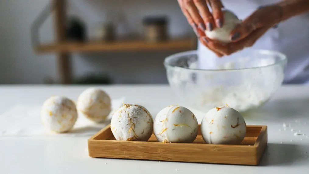 domowe musujące kule do kąpieli przepis