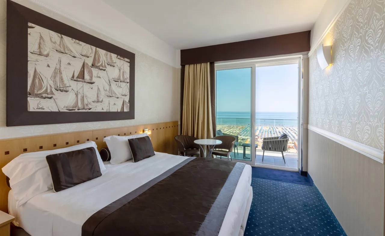 Hotel Sporting Rimini camera vista mare
