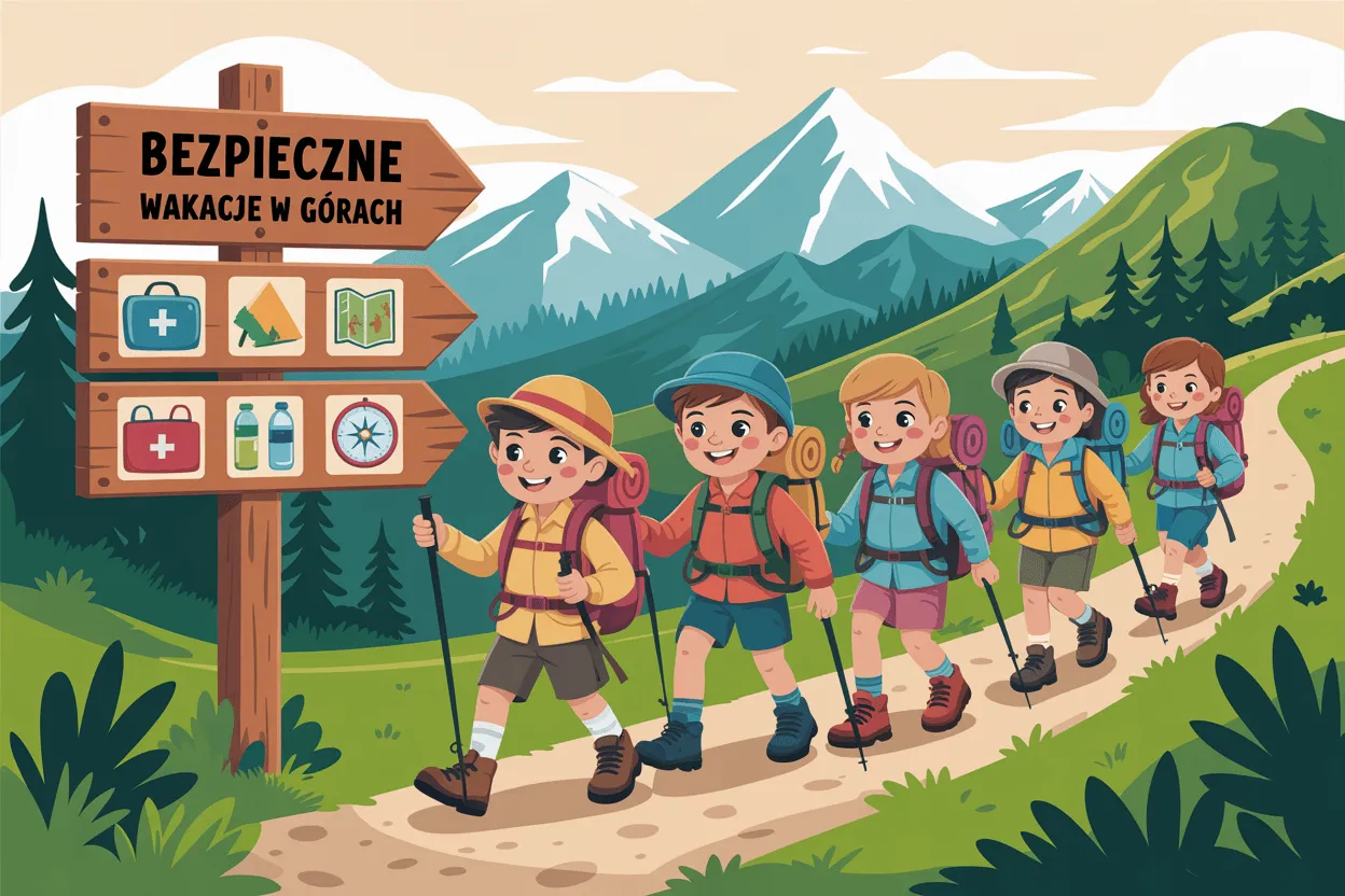 dzieci bezpieczne w górach las wiersze