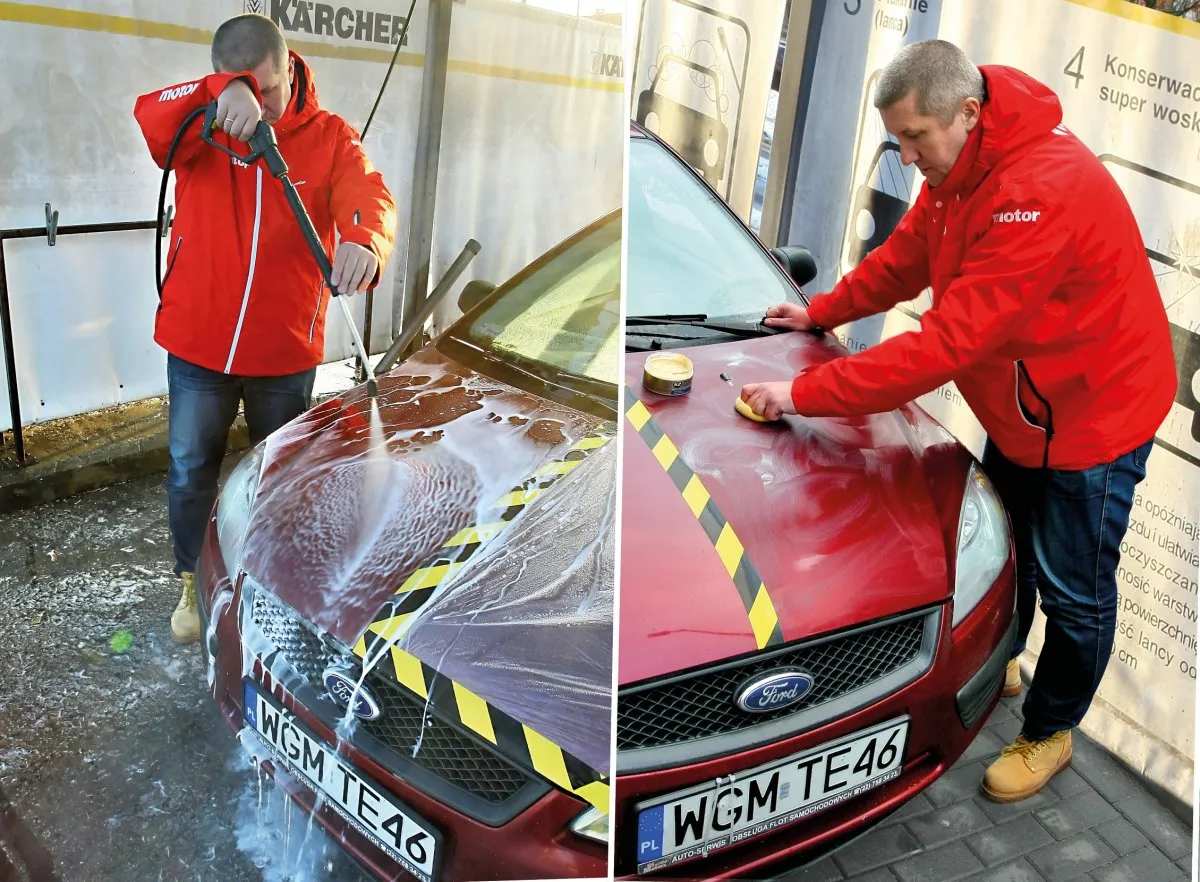 por&oacute;wnanie woskowanie ręczne vs myjnia bezdotykowa