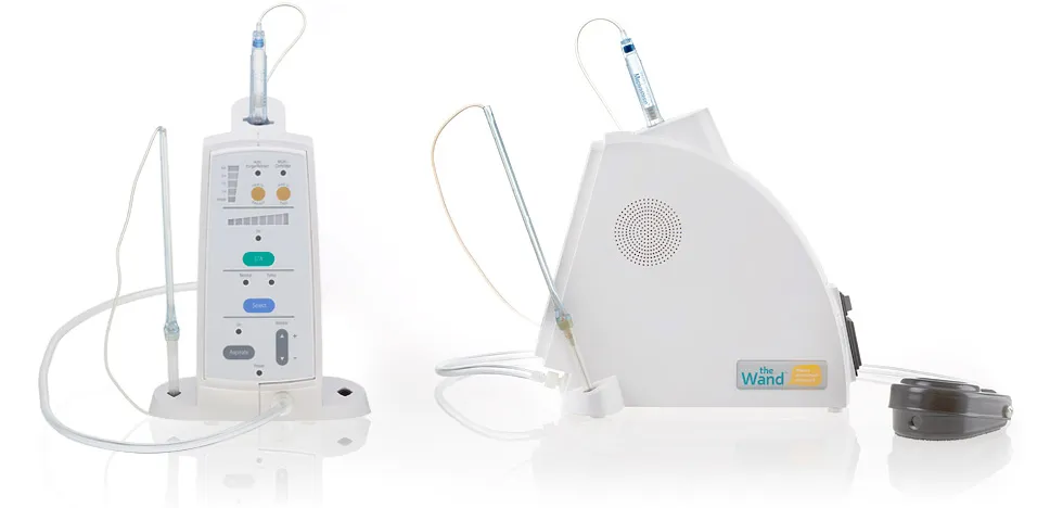 nowoczesny gabinet stomatologiczny, bezbolesne leczenie zębów, znieczulenie komputerowe The Wand