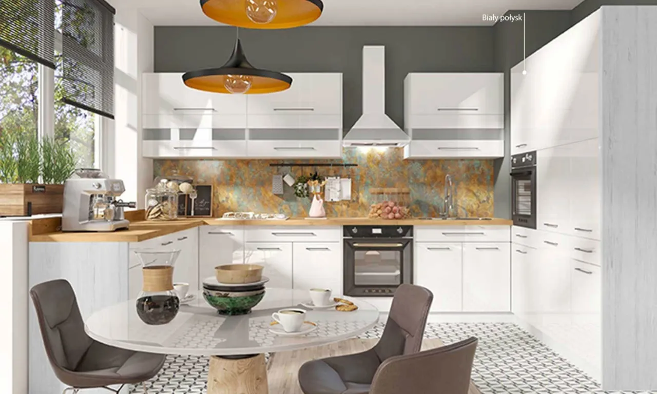 Instrukcja mycia szafek kuchennych z połyskiem