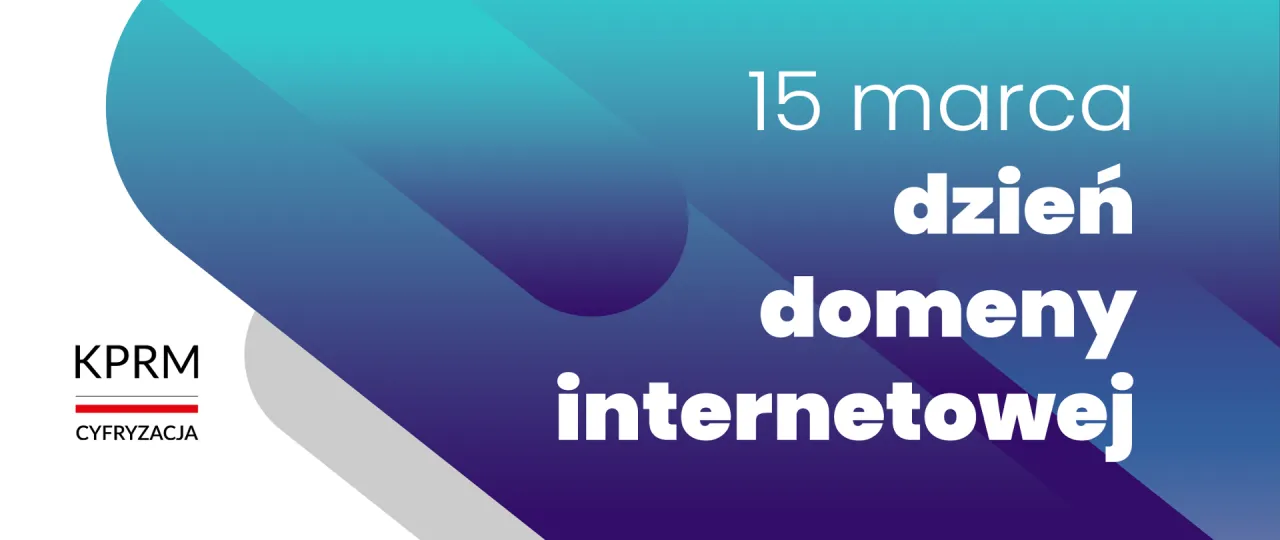 Kalendarz z zaznaczoną datą 15 marca i ikoną domeny internetowej