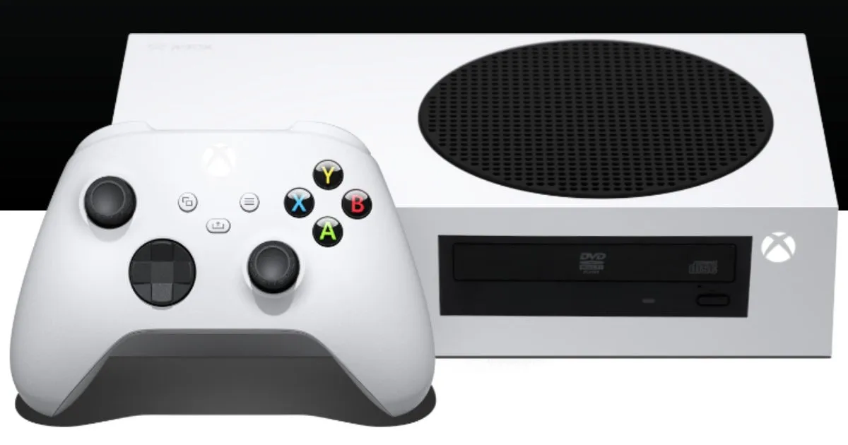 Xbox One S z płytą w napędzie