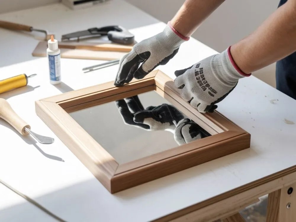 różne style ram do luster DIY