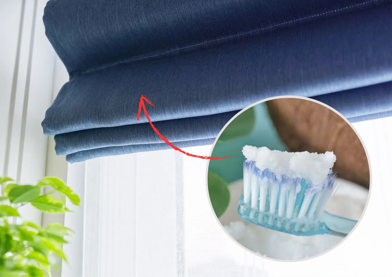 odkurzanie rolet materiałowych szczotką