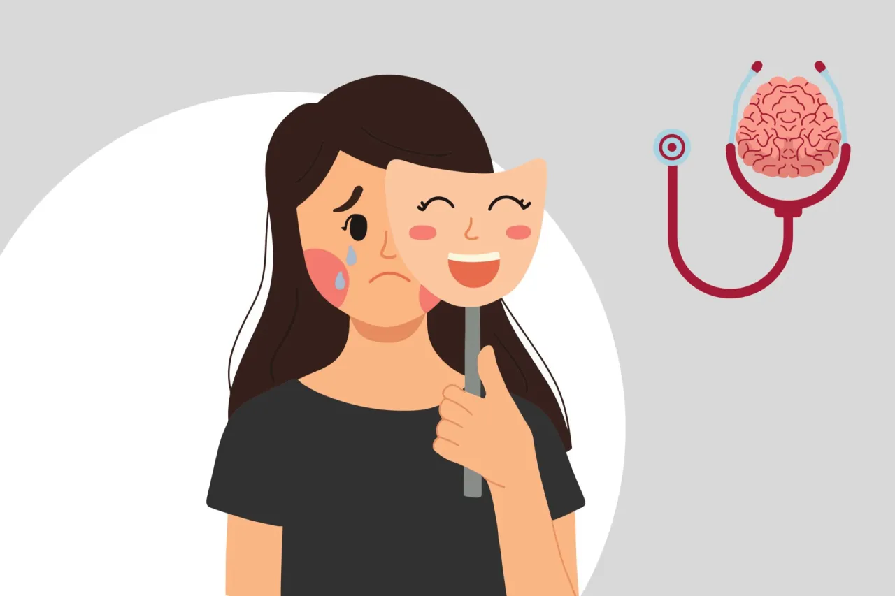 Młodzi ludzie rozmawiający o zdrowiu psychicznym