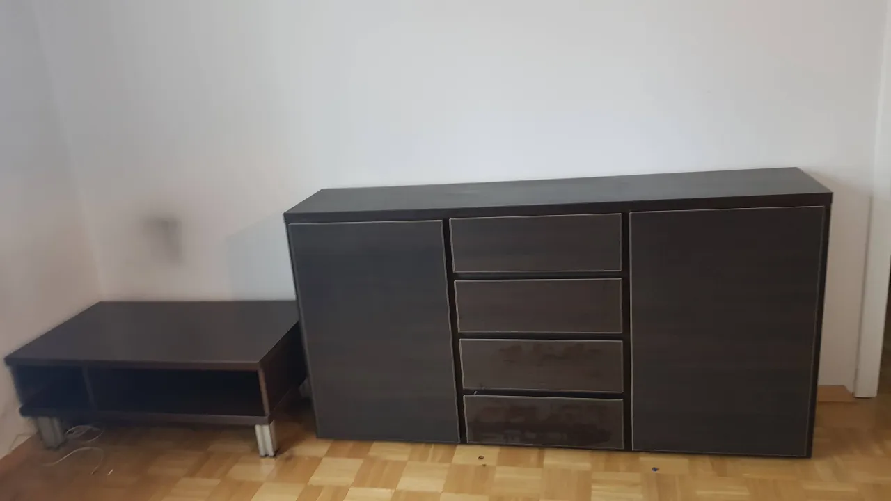 malowanie mebli okleina przed i po