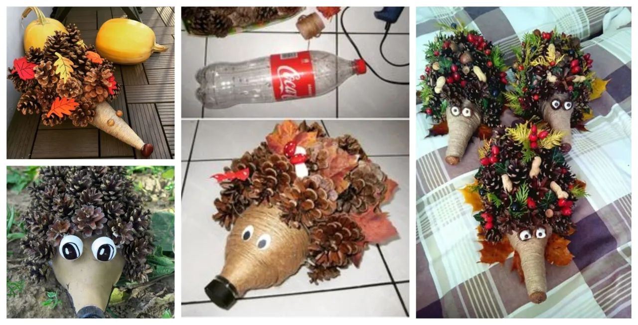 materiały do zrobienia jeża z butelki