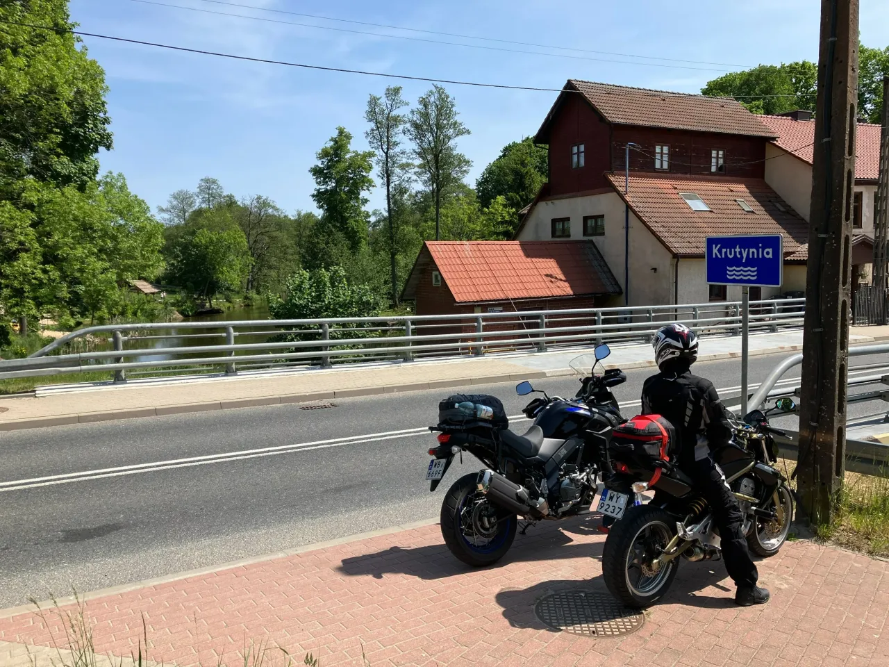 Mazury motocyklem malownicza droga