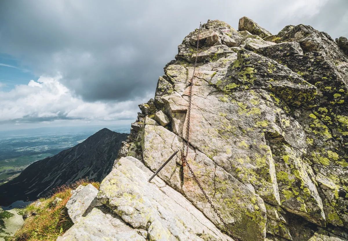 Kozi Wierch szczyt widok na Tatry