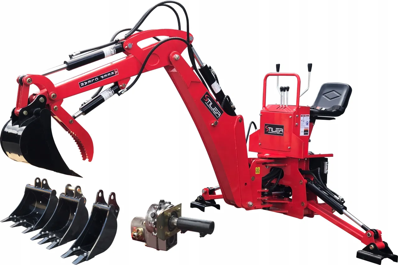 R&oacute;żne rodzaje osprzętu do minikoparki