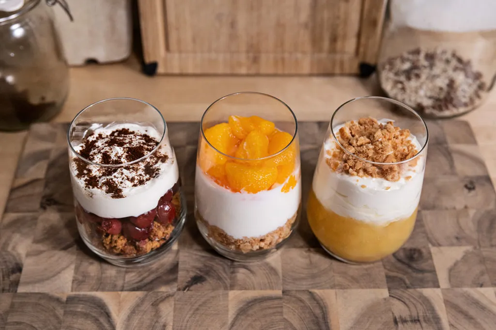 Weihnachtsdessert im Glas Zutaten