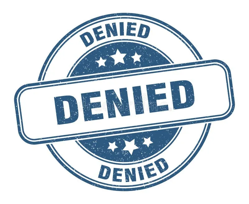 wniosek o pożyczkę odrzucony stempel