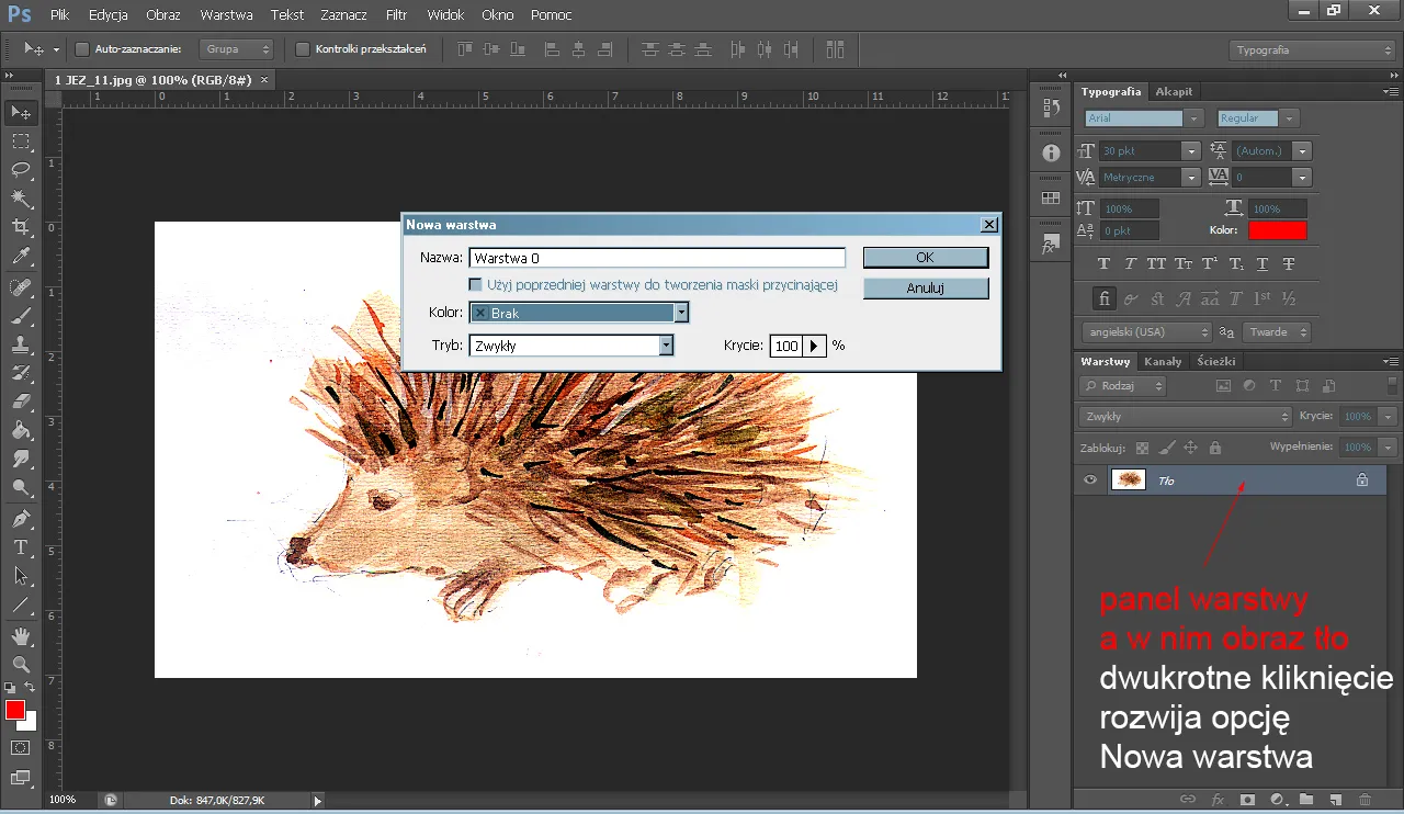 Photoshop narzędzie różdżka szybkie zaznaczanie
