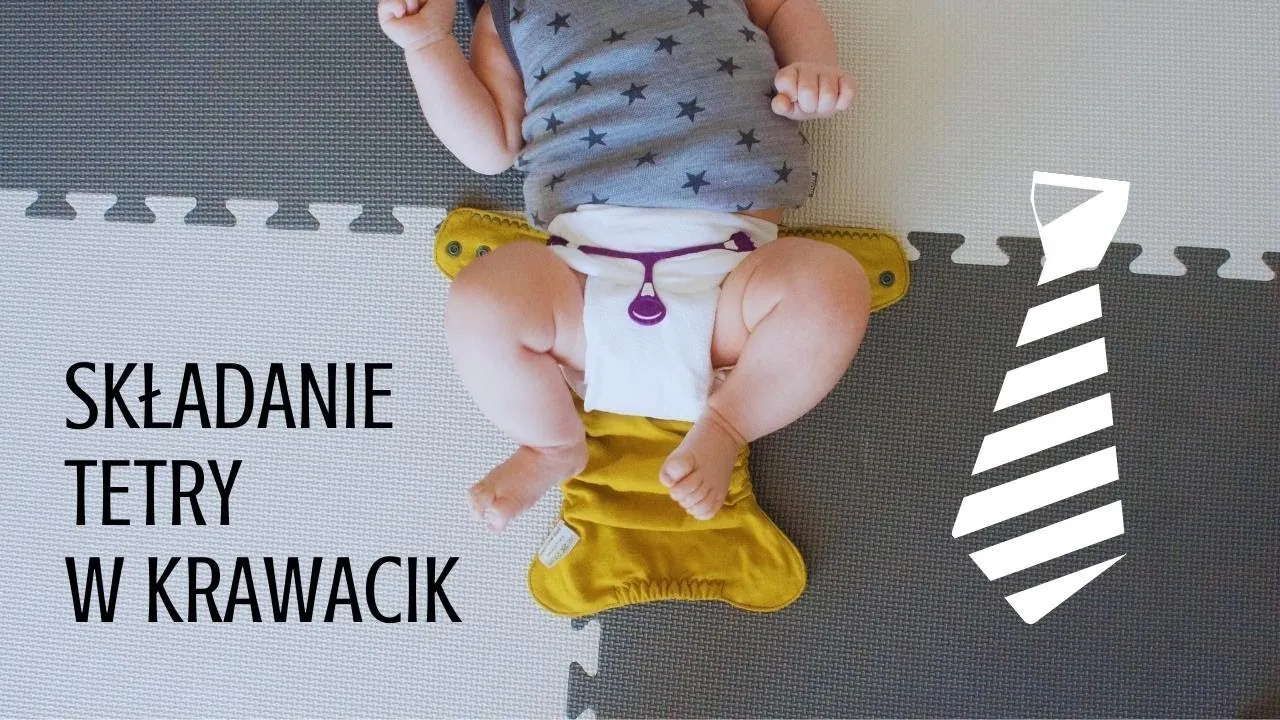 Jak składać pieluchę tetrową latawiec instrukcja krok po kroku