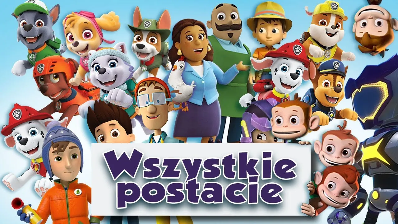 postacie z film&oacute;w animowanych Psi Patrol i Sekretne życie zwierzak&oacute;w domowych