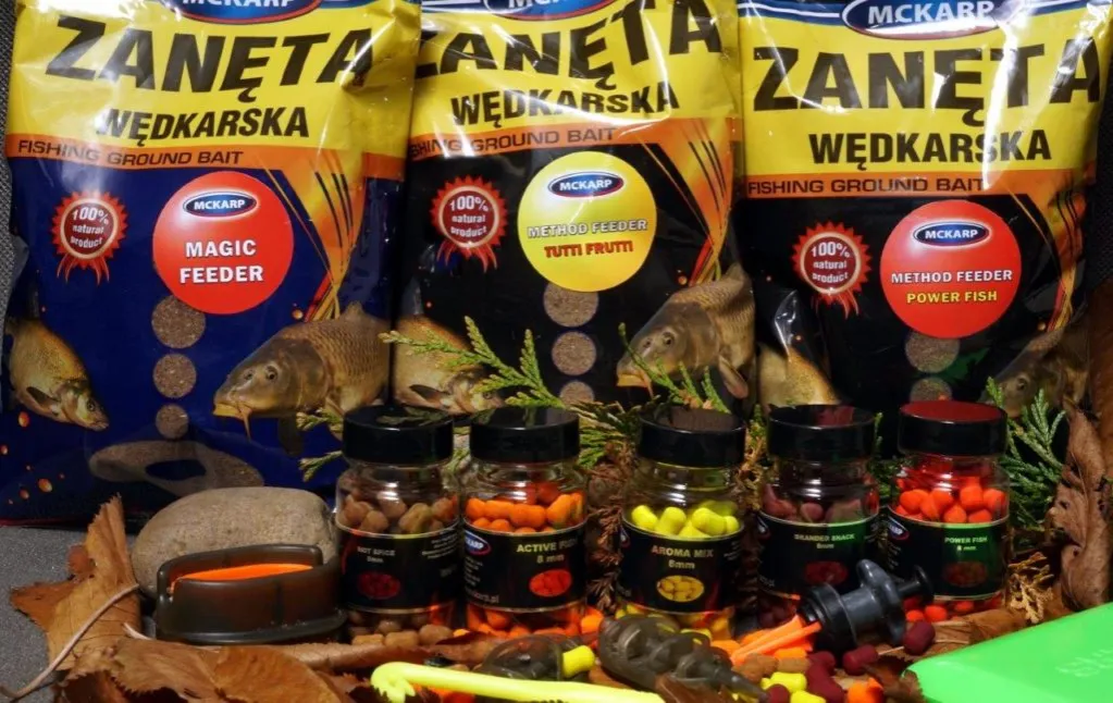 r&oacute;żne rodzaje zanęty wędkarskiej